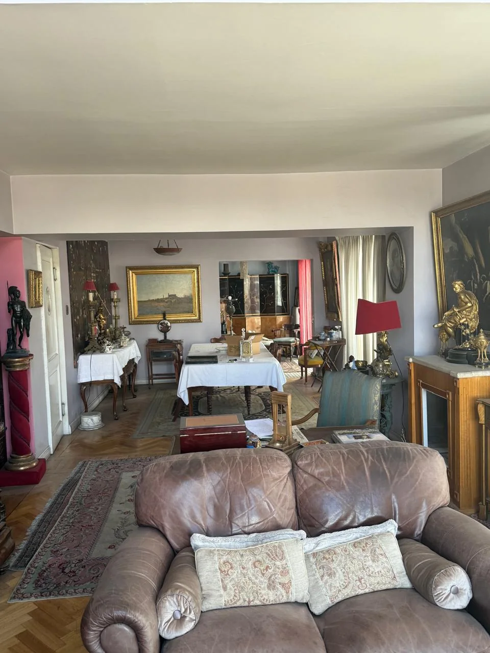 Sala de estar del departamento en Santiago Centro